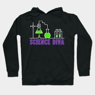 Science Diva Laboratory Neon Hoodie